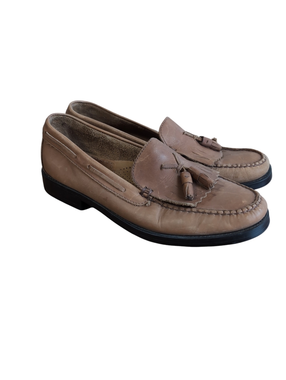 Bass Marietta II Light Brown Leather Loafer Size 9.5